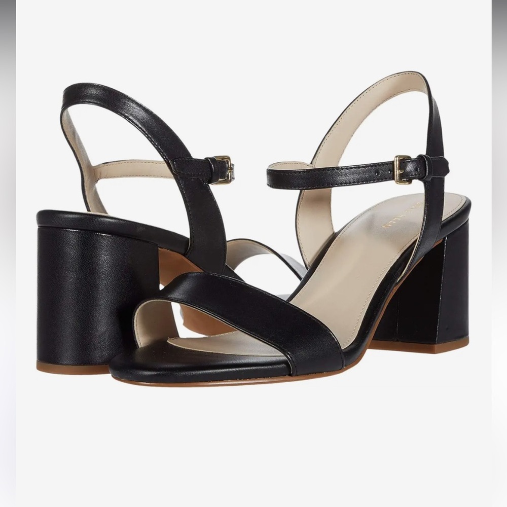 Cole Haan, Black Block Heel Sandal - Size 6.5